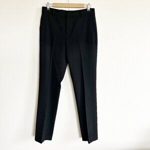Lauren Ralph Lauren Pants Womens 8 Black Wool Blend Lined Trousers Straight Leg